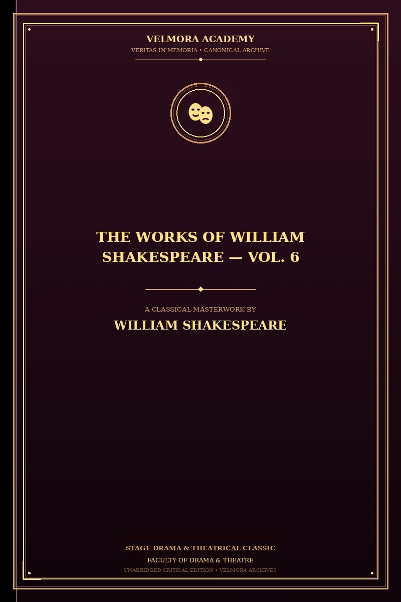 Cover of The Works of William Shakespeare — Vol. 6