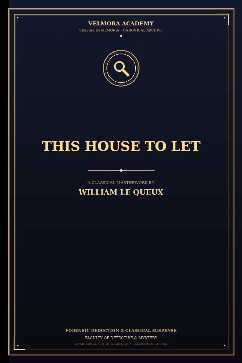 Cover of This House to Let