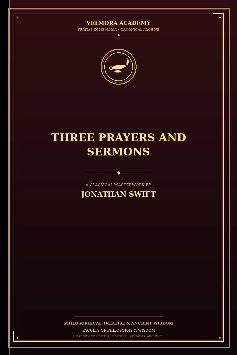 Cover of Three Prayers and Sermons