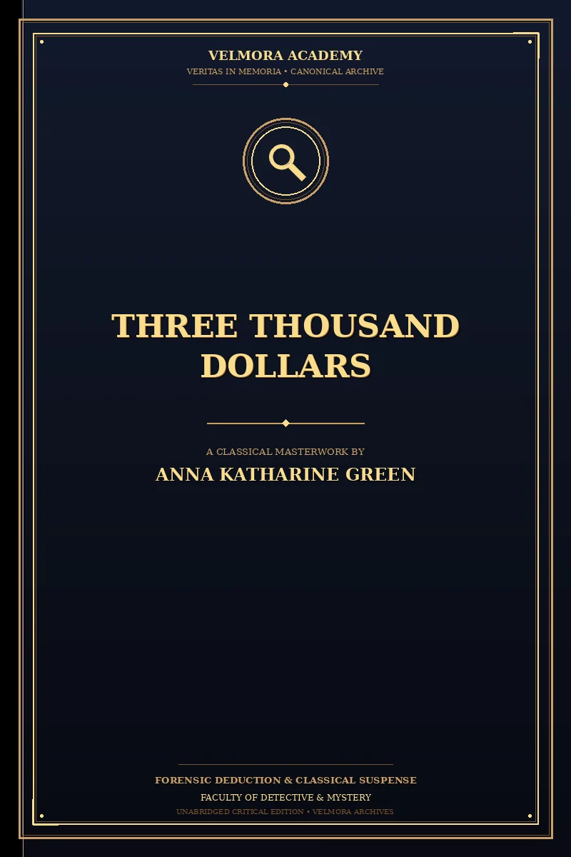 Cover of Three Thousand Dollars