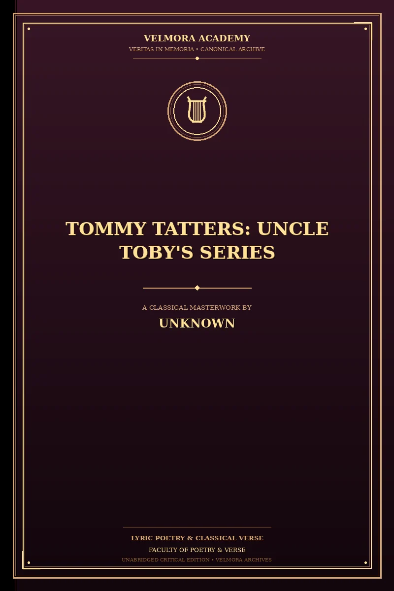 Cover of Tommy Tatters: Uncle Toby's Series