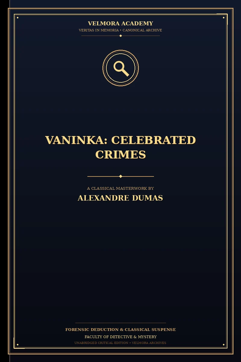 Cover of Vaninka: Celebrated Crimes