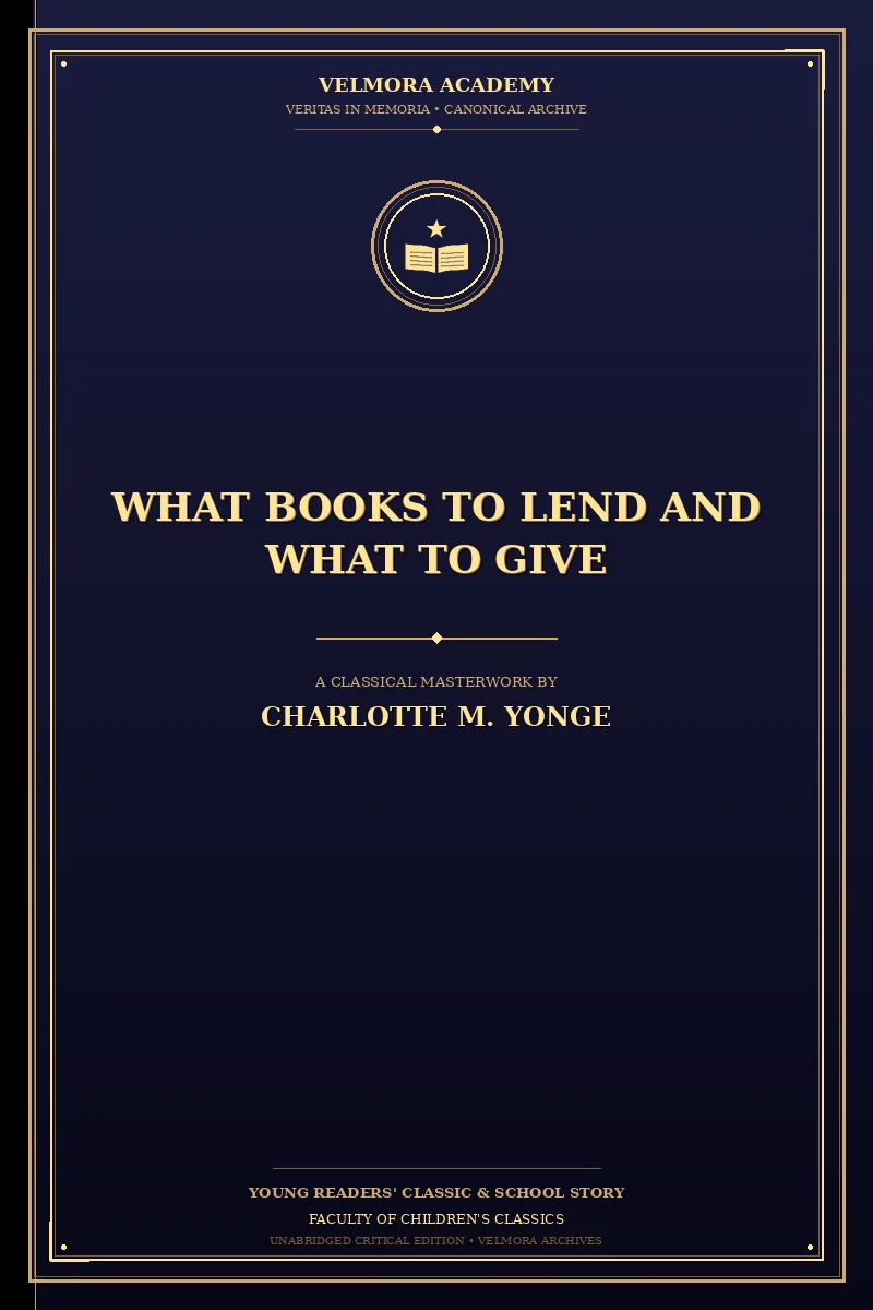 Cover of What books to lend and what to give