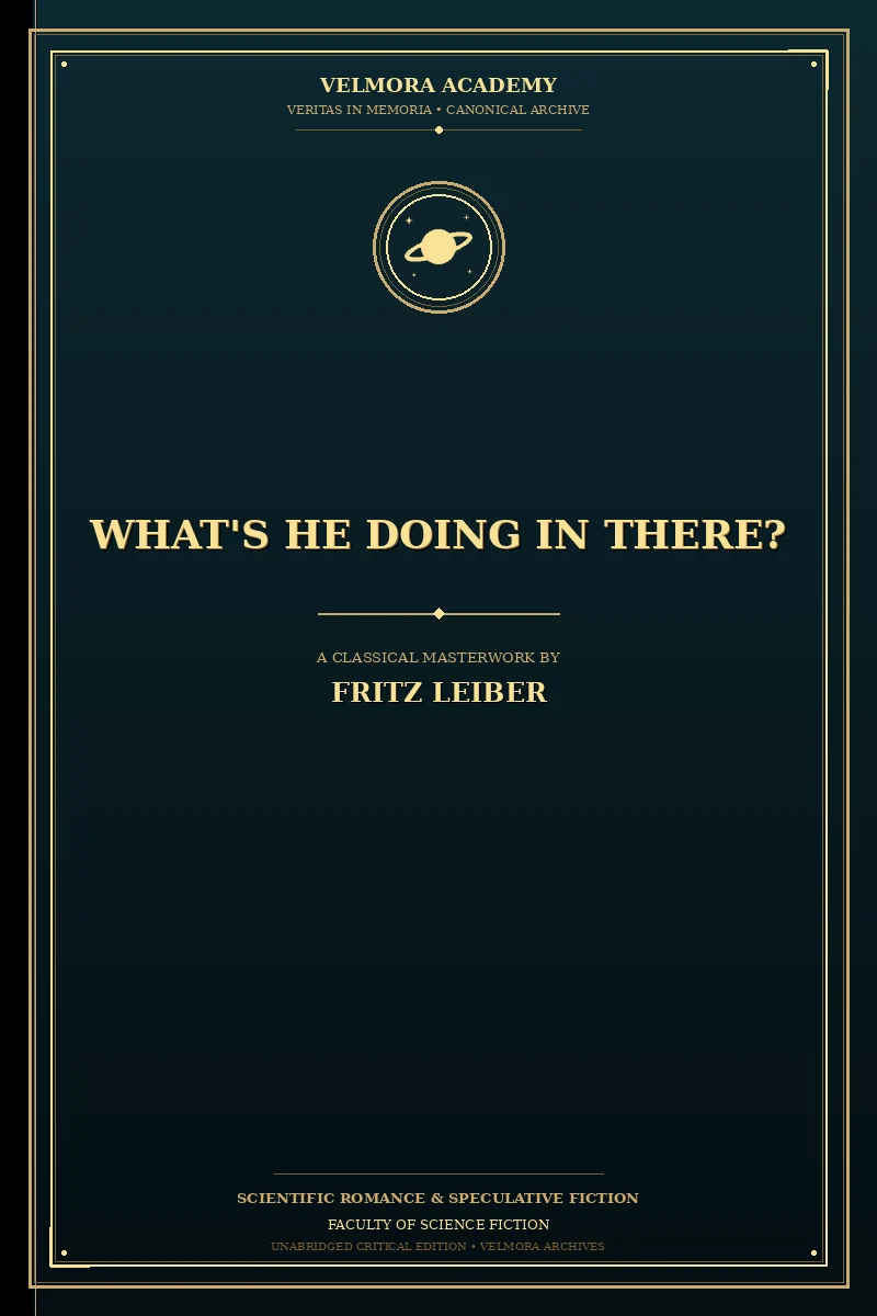 Cover of What's He Doing in There?