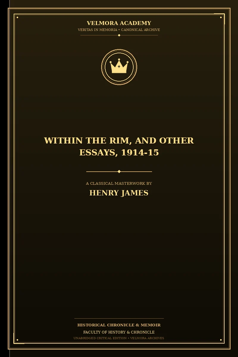 Cover of Within the Rim, and Other Essays, 1914-15