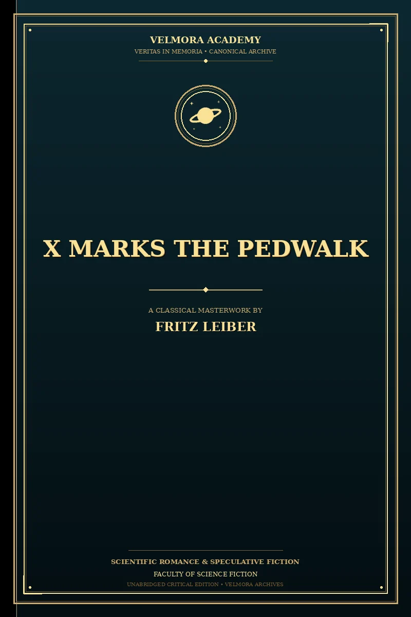 Cover of X Marks the Pedwalk