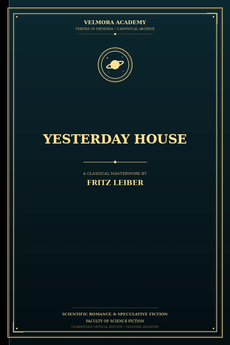 Cover of Yesterday House