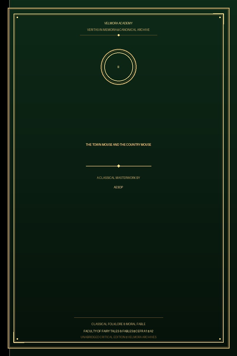 Cover of The Town Mouse and the Country Mouse