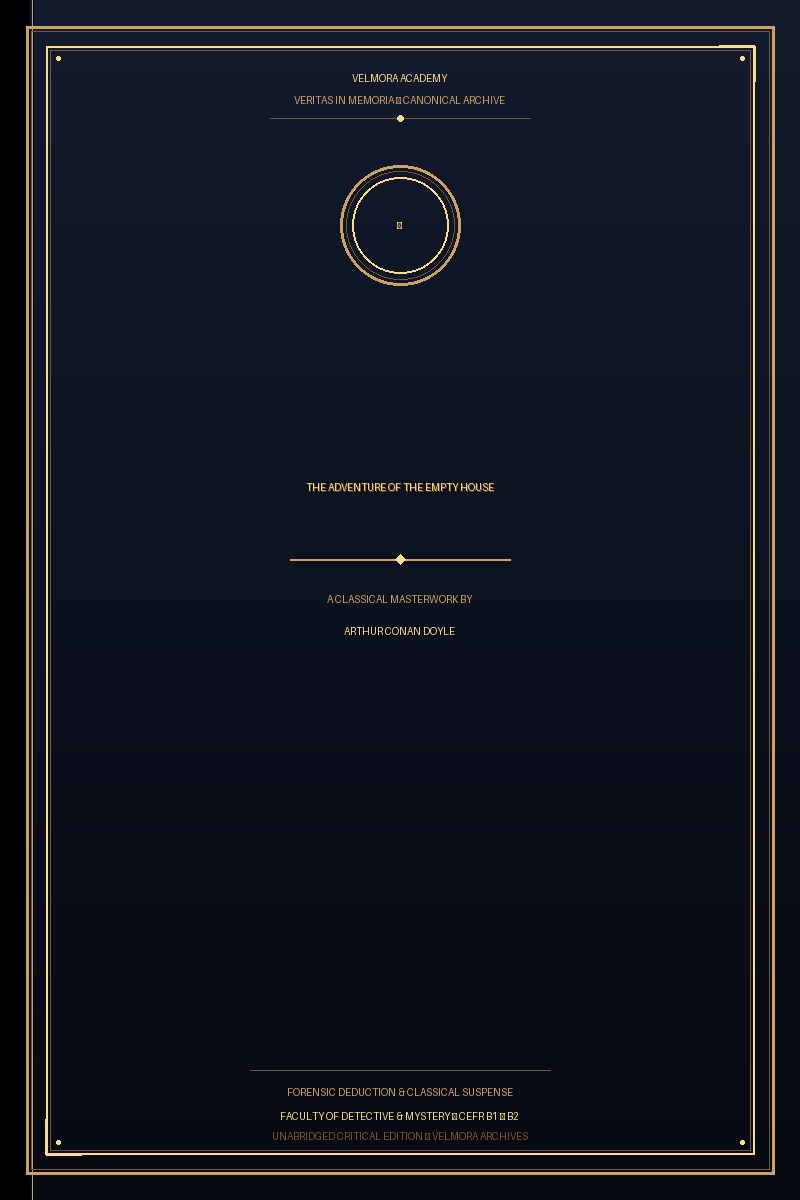 Cover of The Adventure of the Empty House