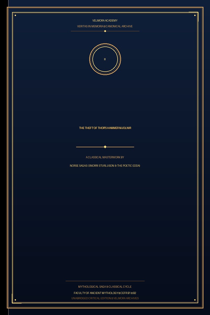 Cover of The Theft of Thor's Hammer Mjolnir