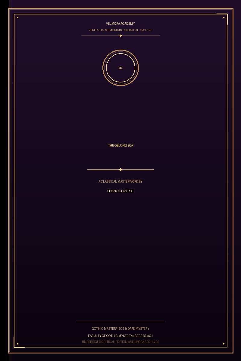 Cover of The Oblong Box