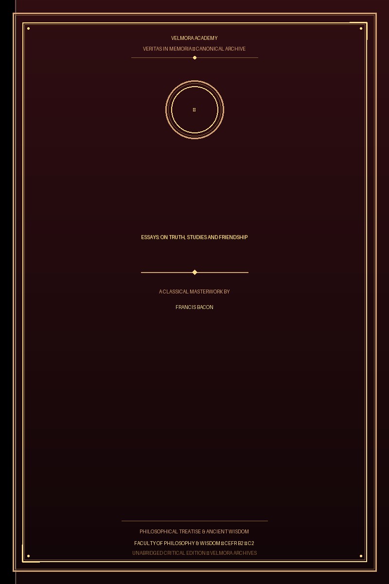 Cover of Essays: On Truth, Studies and Friendship