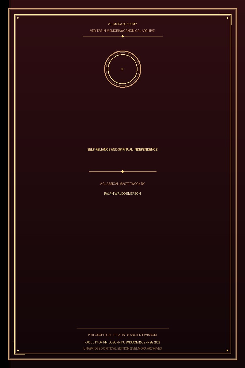 Cover of Self-Reliance and Spiritual Independence