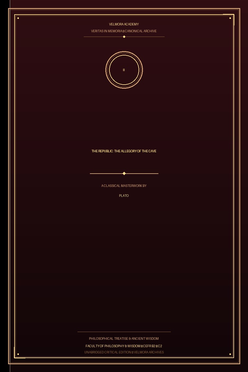 Cover of The Republic: The Allegory of the Cave