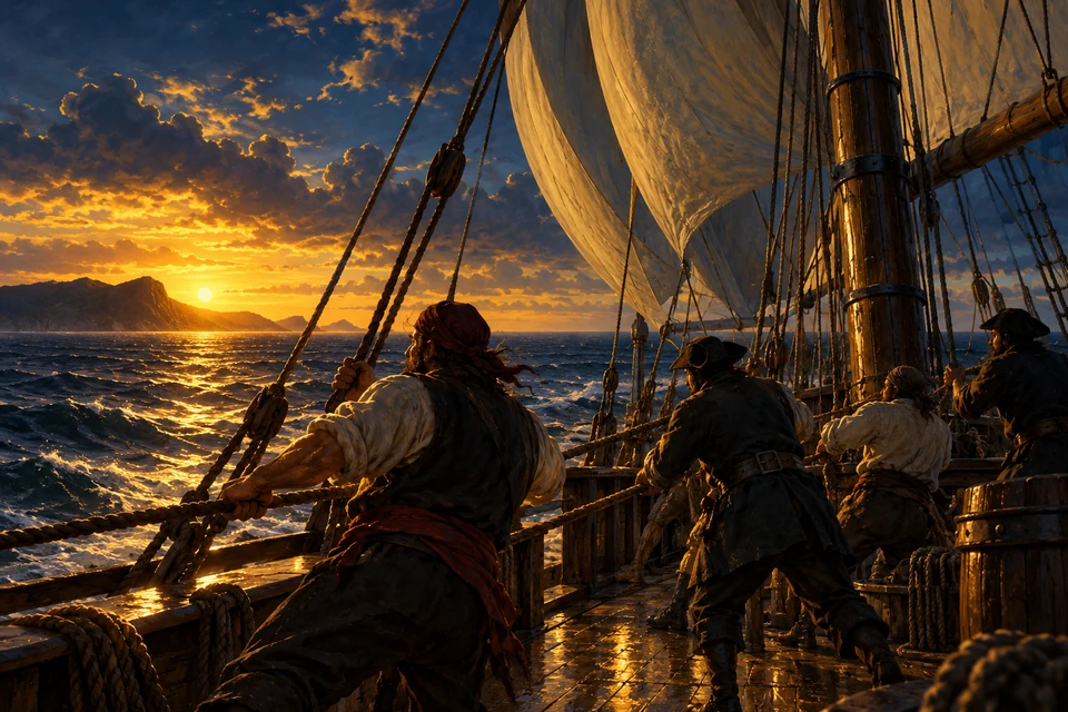 The wind, serving us to a desire, now hauled into the west.…